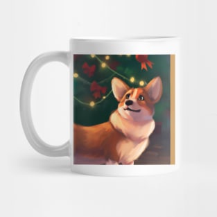 Cute Pembroke Welsh Corgi Drawing Mug